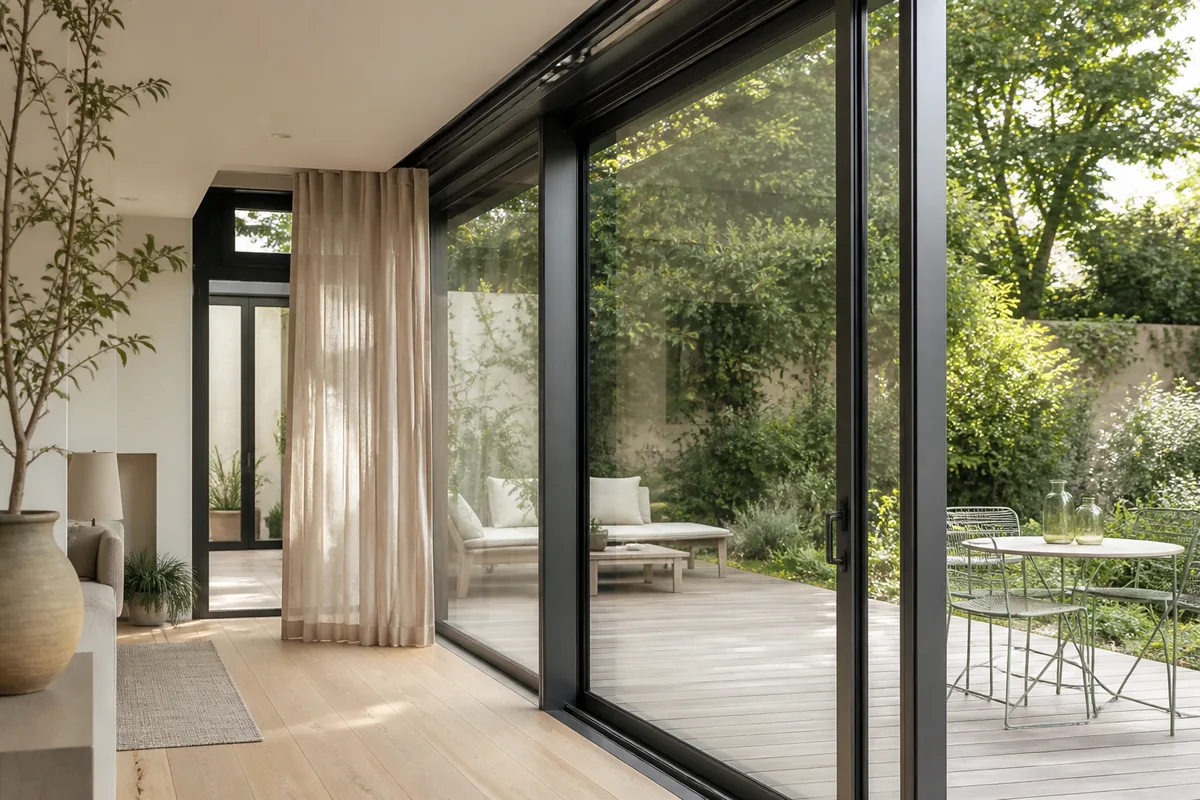 Véranda Technal : modèles, isolation et budget d'une extension alu